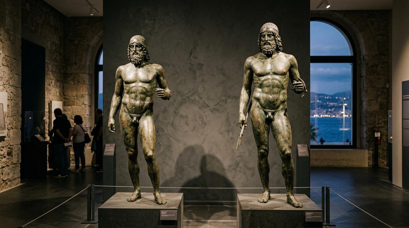 I Bronzi di Riace al Museo Archeologico Nazionale di Reggio Calabria